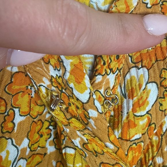 Faithfull the Brand | Mali Wrap Top in Saffron | Small - Picture 8 of 13